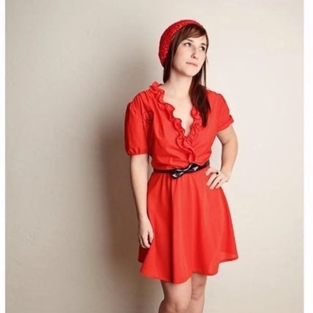Reconstructed Vintage Red Dress